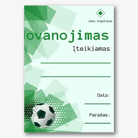 Futbolo Sertifikato Šablonas