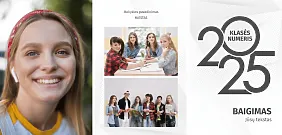 Aukštosios mokyklos baigimo vinjetės šablonas