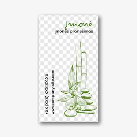 Spa vizitinės kortelės Šablonas