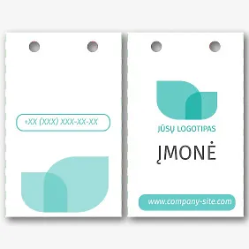 Eco pakuotės šablonas su logotipu