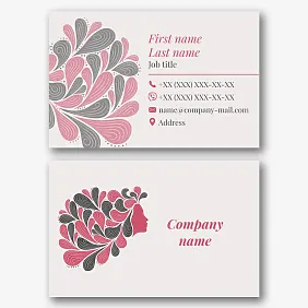 The colorist's business card template