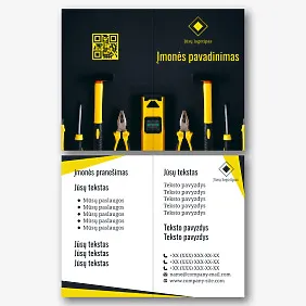 Remontininko vizitinės kortelės Šablonas