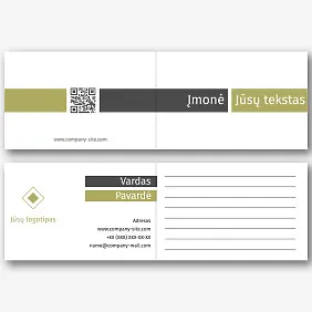 Klasikinis paprastas vizitinės kortelės Šablonas