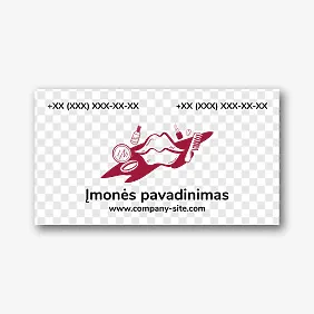 Grožio salono vizitinės kortelės Šablonas