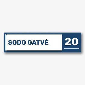 Adreso lentelės šablonas