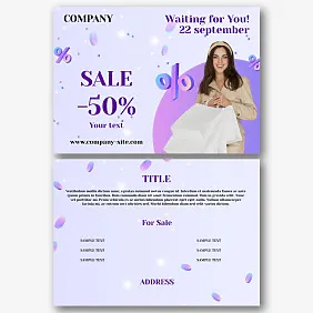 Clothing Store Flyer template