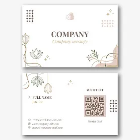 Cosmetologist's business card template